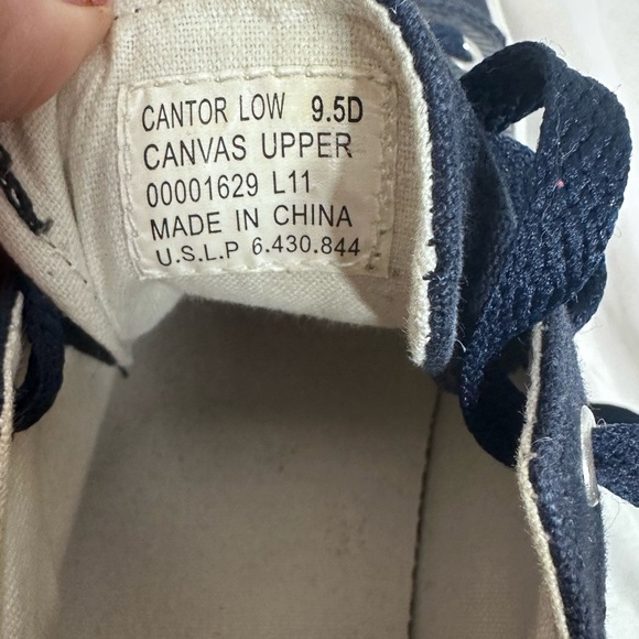 Polo by Ralph Lauren Cantor blue canvas shoes with laces size 9.5 - Picture 13 of 14